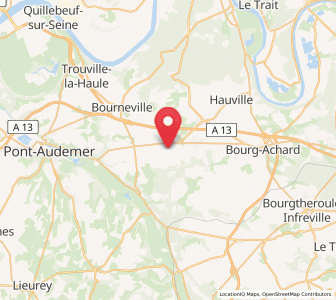 Map of Brestot, Normandy