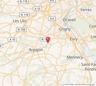 Map of Brétigny-sur-Orge, Île-de-France