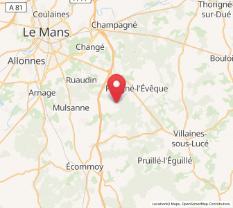 Map of Brette-les-Pins, Pays de la Loire
