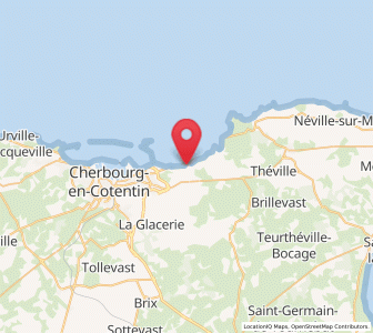 Map of Bretteville, Normandy