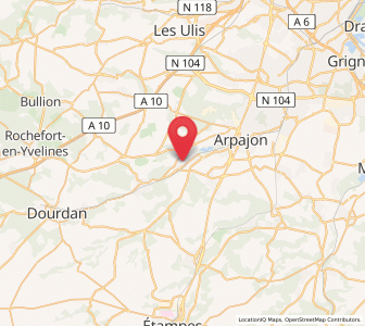 Map of Breuillet, Île-de-France
