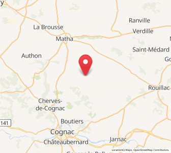 Map of Bréville, Nouvelle-Aquitaine