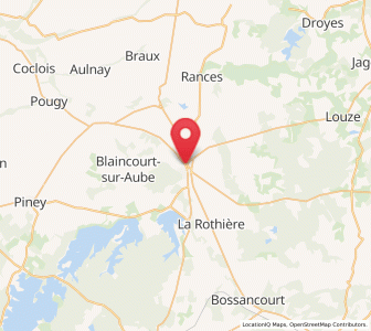 Map of Brienne-le-Château, Grand Est