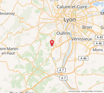 Map of Brignais, Auvergne-Rhône-Alpes