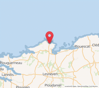 Map of Brignogan-Plage, Brittany
