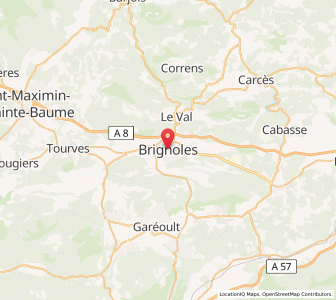 Map of Brignoles, Provence-Alpes-Côte d'Azur