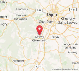 Map of Brochon, Bourgogne-Franche-Comté