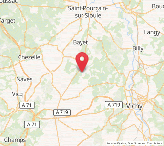 Map of Broût-Vernet, Auvergne-Rhône-Alpes