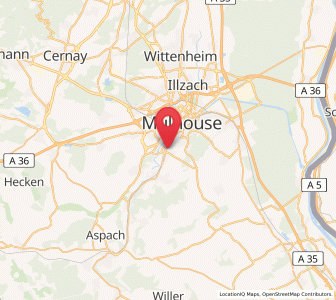 Map of Brunstatt, Grand Est