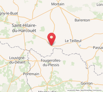 Map of Buais, Normandy