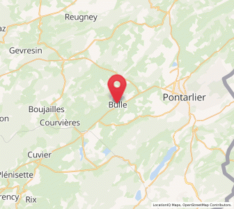 Map of Bulle, Bourgogne-Franche-Comté