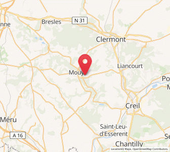 Map of Bury, Hauts-de-France