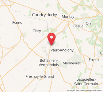 Map of Busigny, Hauts-de-France