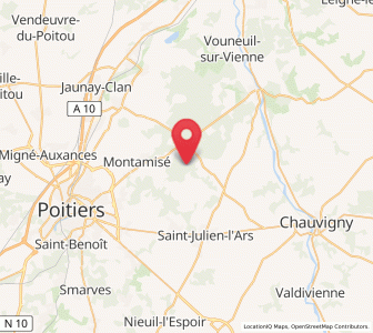 Map of Buxerolles, Nouvelle-Aquitaine