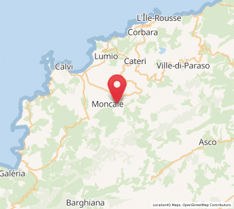 Map of Calenzana, Corsica