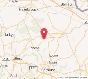 Map of Calonne-sur-la-Lys, Hauts-de-France