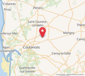 Map of Cambernon, Normandy