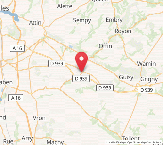 Map of Campagne-lès-Hesdin, Hauts-de-France