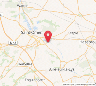 Map of Campagne-lès-Wardrecques, Hauts-de-France