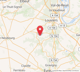 Map of Canappeville, Normandy