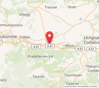 Map of Capendu, Occitanie