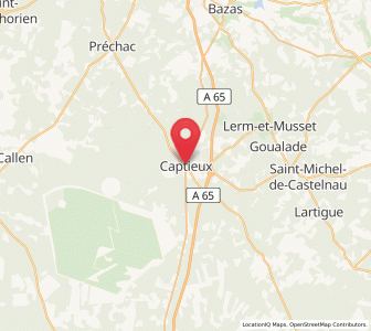Map of Captieux, Nouvelle-Aquitaine