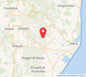 Map of Casevecchie, Corsica