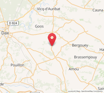 Map of Castelnau-Chalosse, Nouvelle-Aquitaine