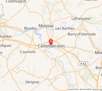Map of Castelsarrasin, Occitanie
