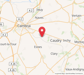 Map of Cattenières, Hauts-de-France