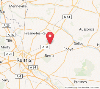 Map of Caurel, Grand Est