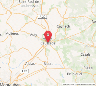 Map of Caussade, Occitanie