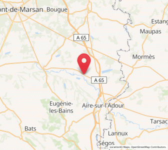 Map of Cazères-sur-l'Adour, Nouvelle-Aquitaine