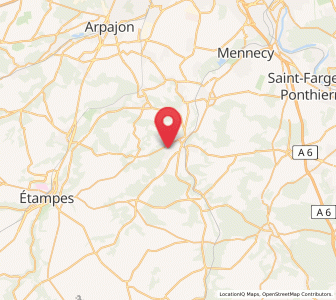 Map of Cerny, Île-de-France