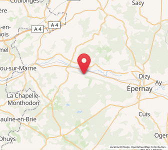 Map of Œuilly, Grand Est