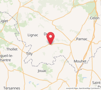 Map of Chaillac, Centre