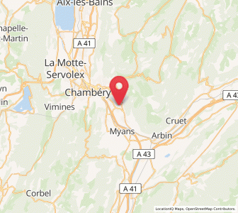 Map of Challes-les-Eaux, Auvergne-Rhône-Alpes