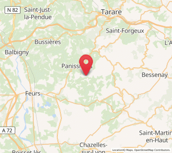 Map of Chambost-Longessaigne, Auvergne-Rhône-Alpes