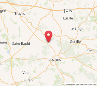 Map of Chambourg-sur-Indre, Centre