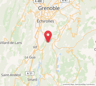 Map of Champ-sur-Drac, Auvergne-Rhône-Alpes