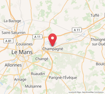 Map of Champagné, Pays de la Loire