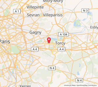 Map of Champs-sur-Marne, Île-de-France