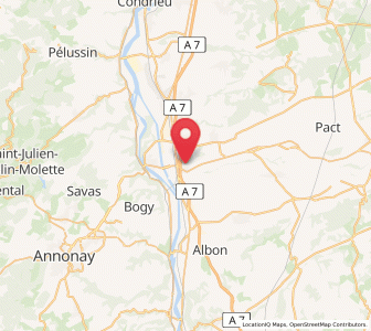 Map of Chanas, Auvergne-Rhône-Alpes
