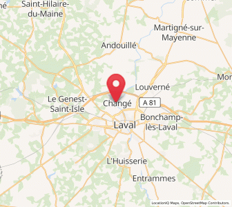 Map of Changé, Pays de la Loire