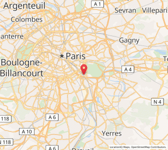 Map of Charenton-le-Pont, Île-de-France