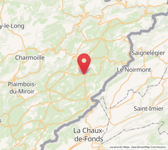 Map of Charquemont, Bourgogne-Franche-Comté