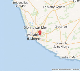 Map of Château-d'Olonne, Pays de la Loire