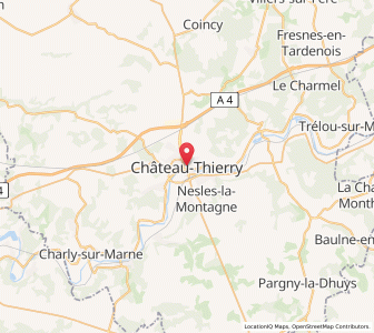 Map of Château-Thierry, Hauts-de-France