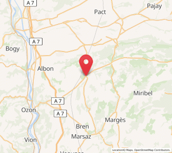Map of Châteauneuf-de-Galaure, Auvergne-Rhône-Alpes