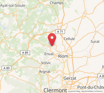Map of Châtel-Guyon, Auvergne-Rhône-Alpes